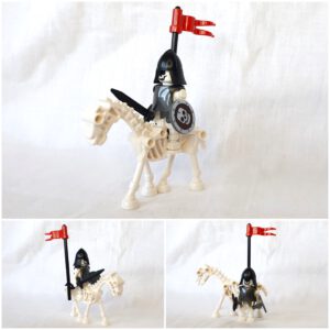 Skeleton Knight w. Horse  /  Skelettritter+Pferd