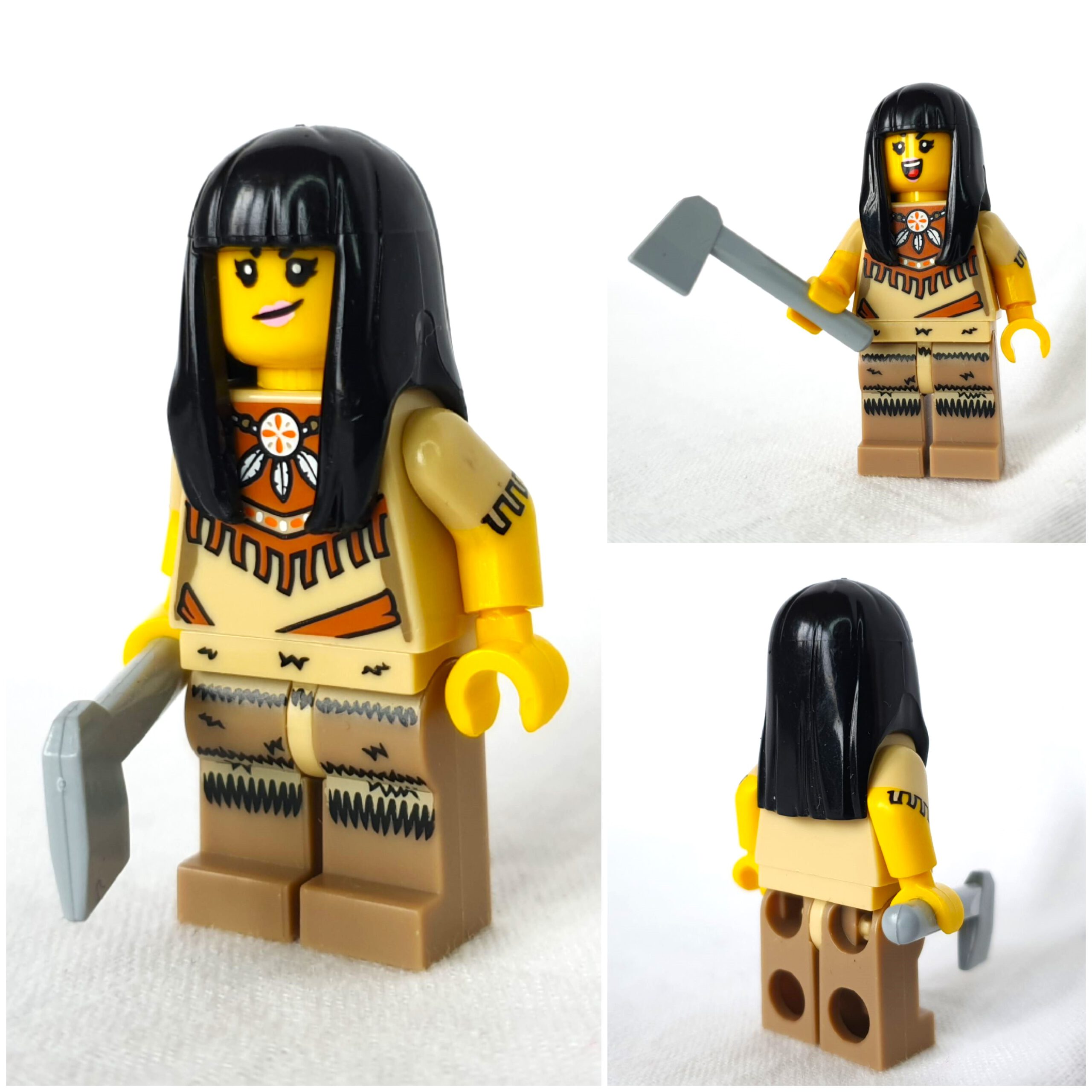 Native Woman w. Axe / Ureinwohnerin m. Axt